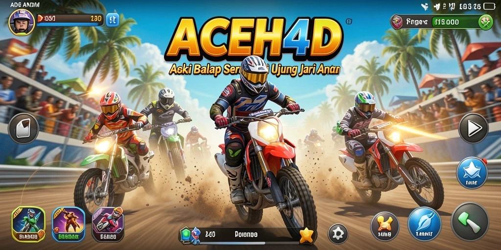 Tampilan seru gameplay balap di ACEH4D.