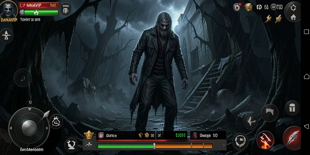 Tangkapan layar menunjukkan suasana mencekam gameplay DANAVIP.