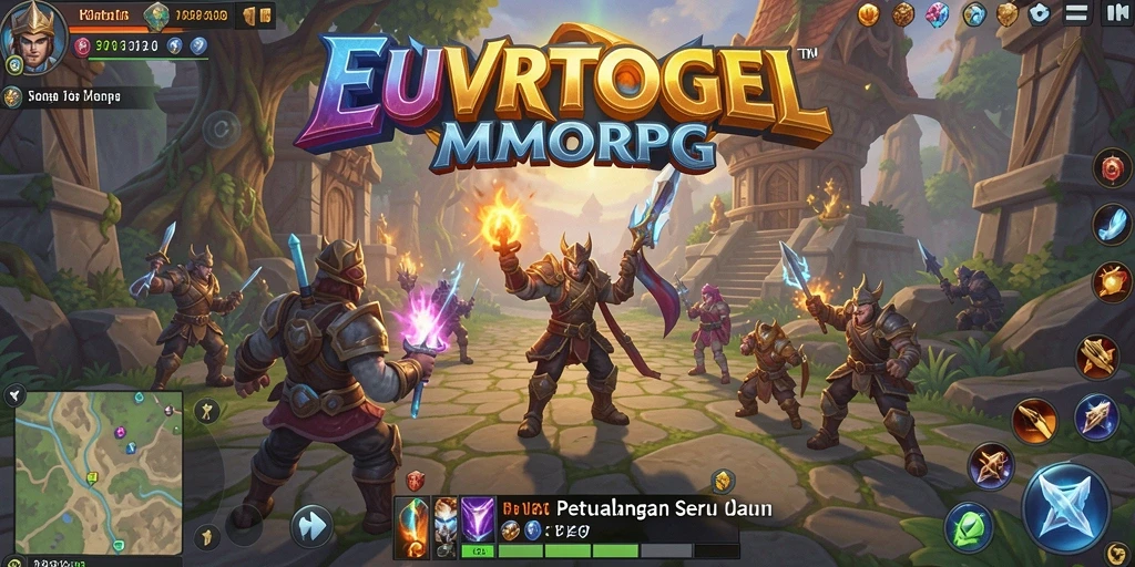 Tangkapan layar utama EUROTOGEL menampilkan aksi seru dalam game MMORPG.
