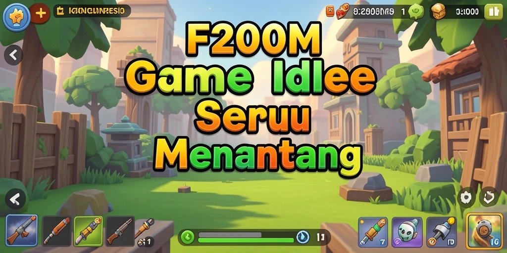 Tampilan gameplay F200M yang menarik dengan elemen Idle.