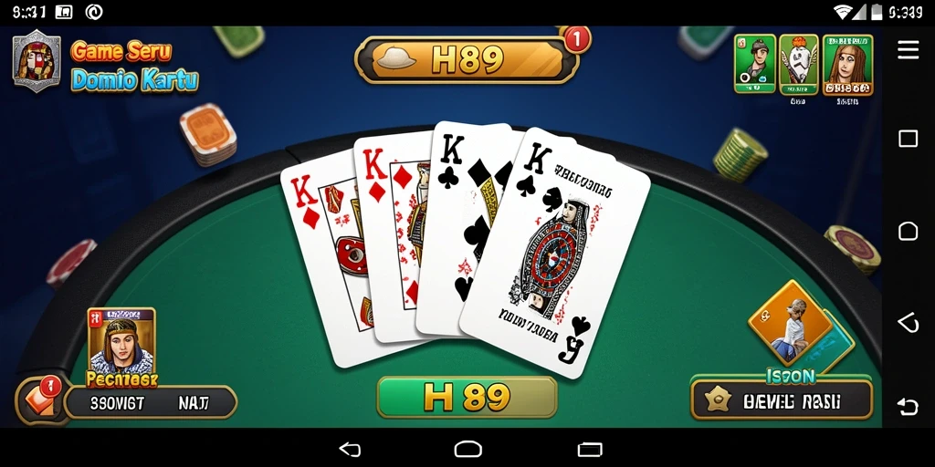 Screenshot gameplay H89 yang menunjukkan keseruan bermain Domino.