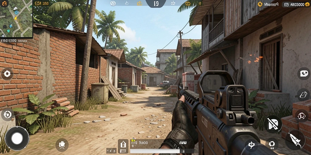 Tampilan gameplay KOKO5000 yang menegangkan dan penuh aksi.