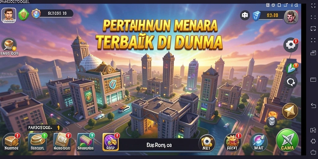 Tangkapan layar PAKBOSTOGEL menampilkan aksi menara pertahanan yang mendebarkan.