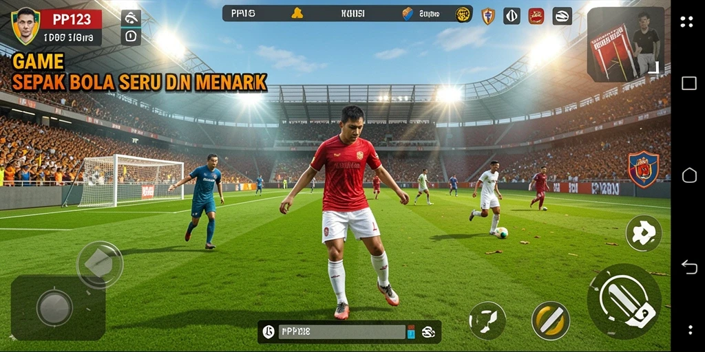 Tampak aksi seru dalam game PP123 saat mencetak gol.