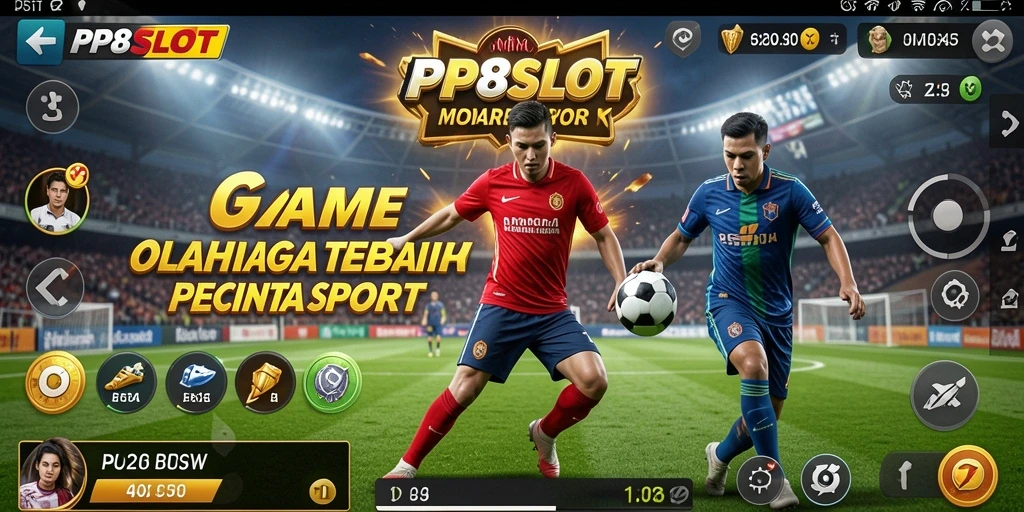 Tampilan utama PP8SLOT yang intens dan penuh aksi olahraga.