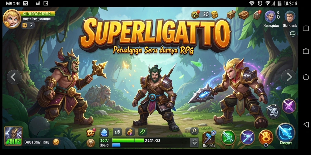 Tampilan penuh aksi dari gameplay SUPERLIGATOTO yang mendebarkan.