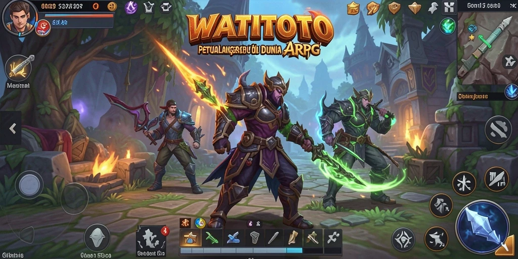 Tangkapan layar gameplay WATITOTO yang penuh aksi dan petualangan.
